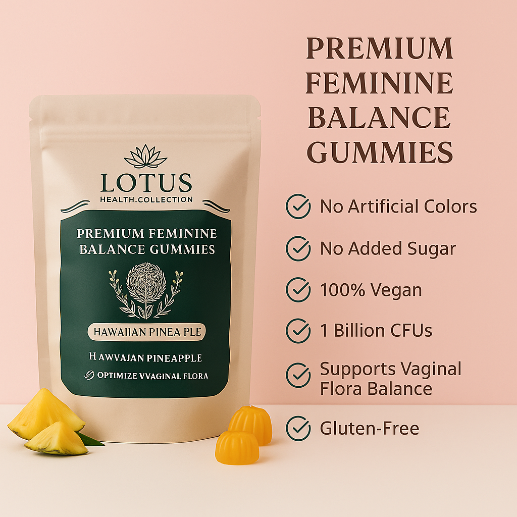 Lotus Health Sweet & Sour Pineapple pH Gummies