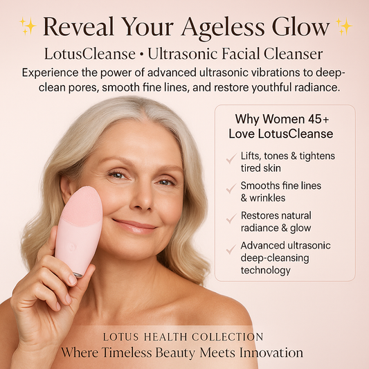 LotusCleanse Ultrasonic Skin Scrubber